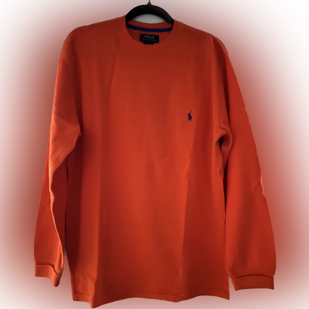 Ralph Lauren Polo Waffle-Knit Round Neck Sleep Shirt